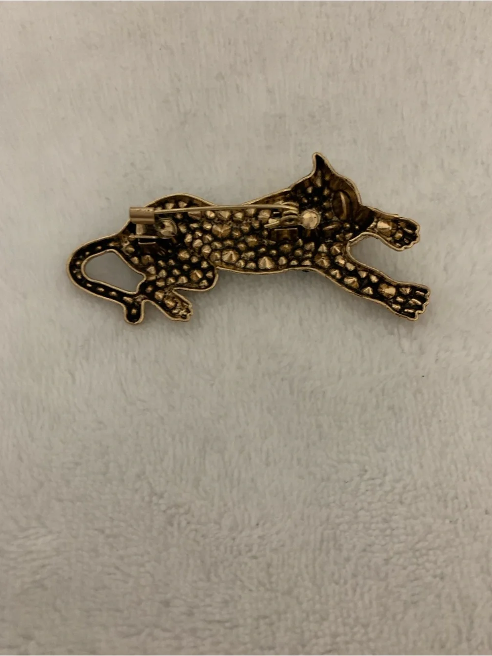 Leopard Brooch - Turquoise